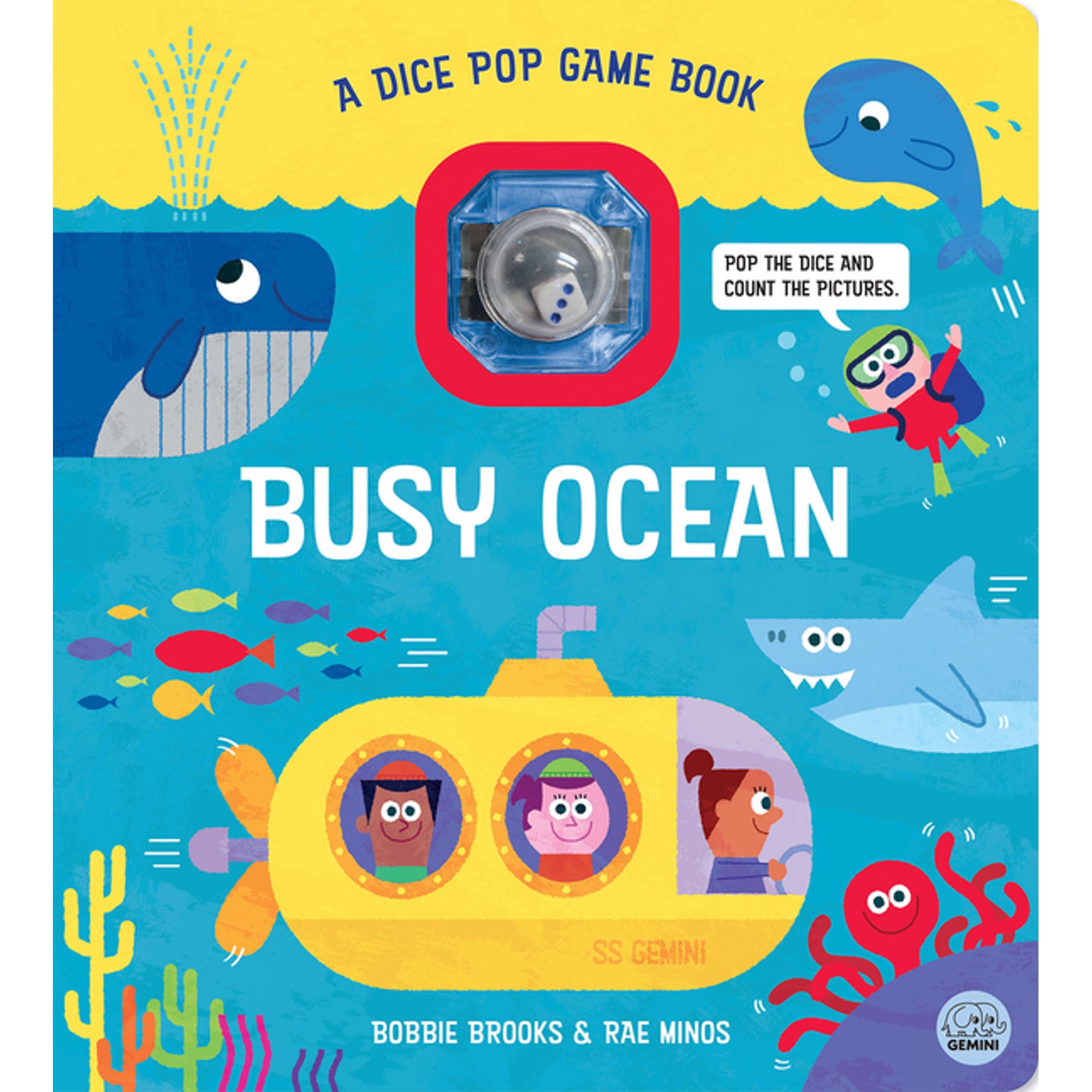 Pop and Find - Dice Pop Game Book Busy Ocean: A Dice Pop Game Book, (Board Book)