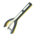 thumbnail image 1 of Juego de pelador de frutas de melón de acero inoxidable | Gadget de cocina 3 en 1 | Cepilladora, cortadora y peladora | Mango ergonómico | Fácil limpieza | Resistente | 18,8 x 6,8 cm | Herramienta, 1 of 6