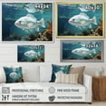 thumbnail image 4 of Designart "Serenity on the Fishing Seas II" Animals Floater Framed Wall Art Living Room, 4 of 7