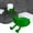 Green, variant on 3D Printed Funny Toilet Paper Holder,Reading Buddy Bathroom Roll Dispenser with Movable Legs,Freestanding Novelty Toilet Tissue Holder for Home & Office Restrooms