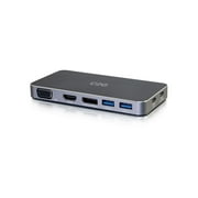 C2G 54439 C2G USB C DUAL DISPLAY DOCK WITH HDMI, DISPLAYPORT, VGA & POWER DELIVERY