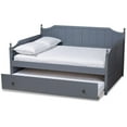 thumbnail image 2 of Bowery Hill Cottage Grey Finished Wood Full Size Daybed with Trundle, 2 of 7