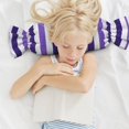 thumbnail image 6 of Candy Pillow With Pillow Core 24.6×9.8in Durable Cord Opening And Closing Design Waterproof And Easy To Install Violet Stripe_1, 6 of 8