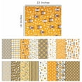thumbnail image 5 of Soimoi 16 Pc Fat Quarter Bundle,OwlPrint 18"x 22"DIY Patchwork-100% CottonPre-Cut Quilting Fabric White&Yellow, 5 of 8