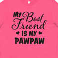 thumbnail image 4 of Inktastic My Best Friend is My Pawpaw with Hearts Youth T-Shirt, 4 of 5