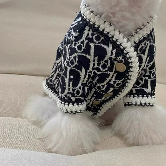 nipocaio Dog Sweater . Buttons Formal Fancy Winter Coat Jacket (s)