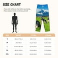 thumbnail image 4 of Picia Grazing Cows Mountain View Womens Soft Woven Cotton Elastic Waistband Sleep Pajama Pant Lounge Sleep Pant With Pockets And Drawstring-X-Large, 4 of 9