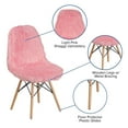 thumbnail image 2 of Shaggy Dog Hot Pink Accent Chair, 2 of 9