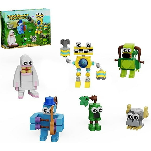 Singing Song Monsters Robot Blocks Toys 6in1 Wubbox Game Figures Building Bricks Kit Boys and Girls Birthday Gifts