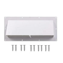 Range Hood Vent Cover with 10 Screws Direct Replaces Spare Parts Exterior Durable RV Accessories RV Exhaust Vent Cover for Trailer white