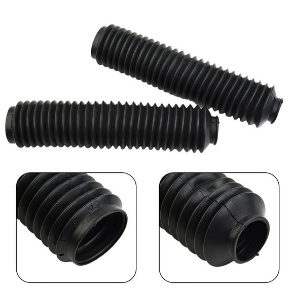 1 Pair Motorcycle Front Fork Gaiters Dust Cover Boots Rubber For HONDA 230x70mm