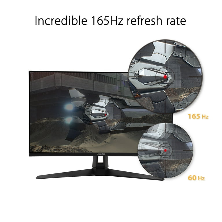 ASUS TUF Gaming 27” LED Gaming Monitor, 1080P Full HD, 165Hz (Supports 144Hz),  IPS, 1ms 
