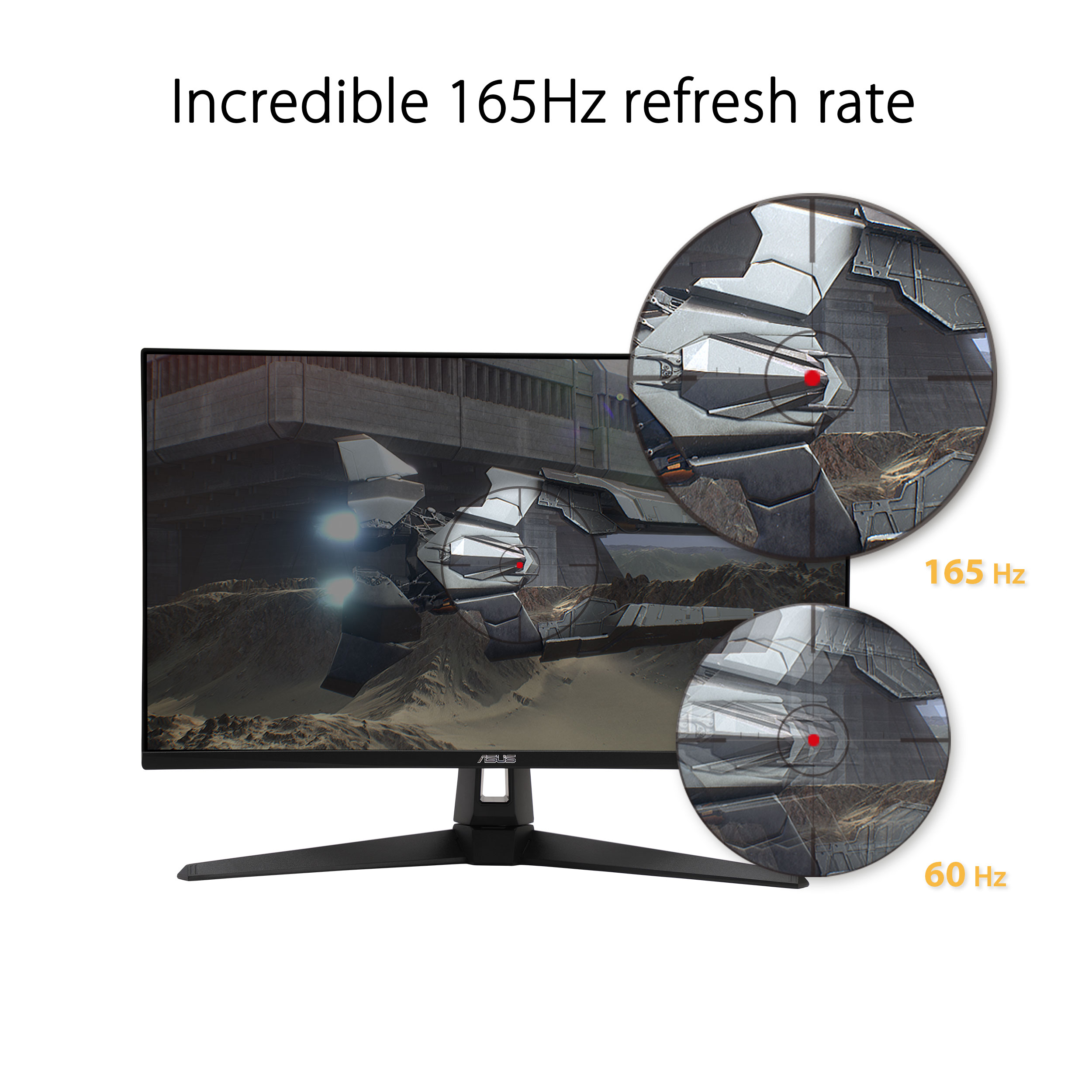 ASUS TUF Gaming 27” LED Gaming Monitor, 1080P Full HD, 165Hz (Supports 144Hz), IPS, 1ms - image 3 of 6