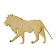 thumbnail image 1 of Package of 1, Jumbo 18" X 10. 5" 1/4" Baltic Birch Plywood Lion Wood Cutout For Art & Craft Project, Made in USA, 1 of 1