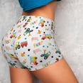 thumbnail image 4 of Lsque Cute tractor and vehicle Pattern High Waisted Biker Shorts for Women-Tummy Control Fitness Athletic Workout Running Yoga Gym Shorts,Moisture-Wicking-Medium, 4 of 8