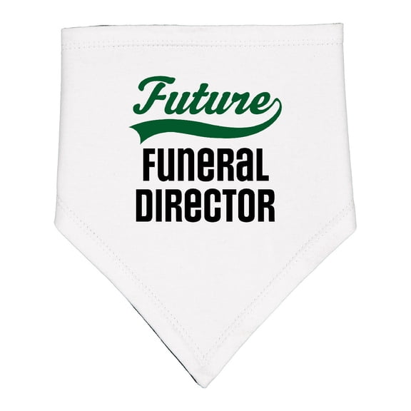 Inktastic Future Funeral Director Baby Bandana Bib