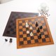thumbnail image 2 of Chess Board 5 Colors Embossed Design Leather Table Game Portable Universal Luxury Checkers Chess Intellectual Toy Gift 33*33cm He Qiyong unisex, 2 of 2