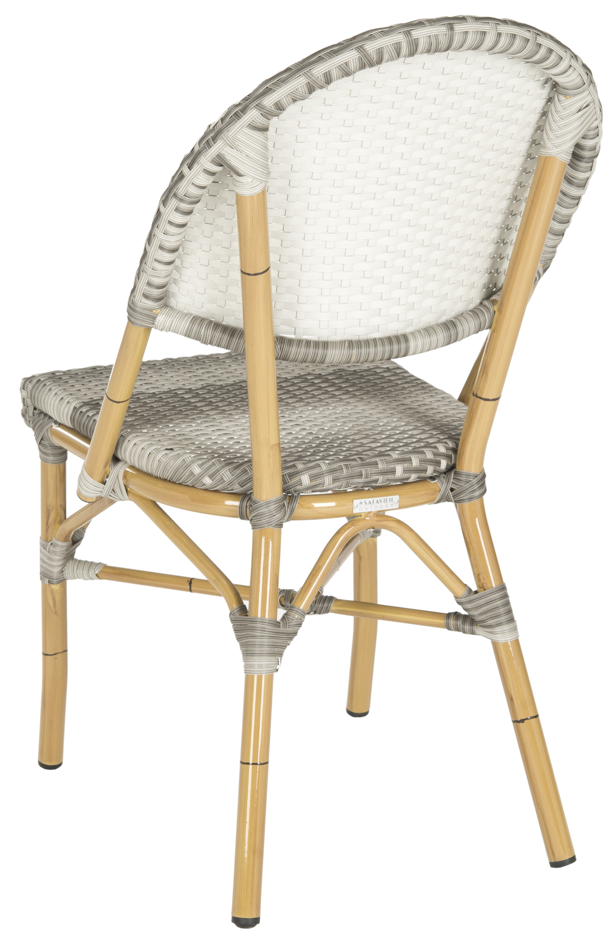 Safavieh Barrow Outdoor Patio Stacking Chair, Set of 2 - Grey