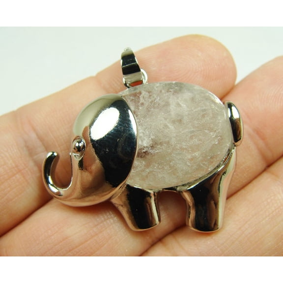28x35mm Crystal Large Elephant Pendant ForJewelry Making