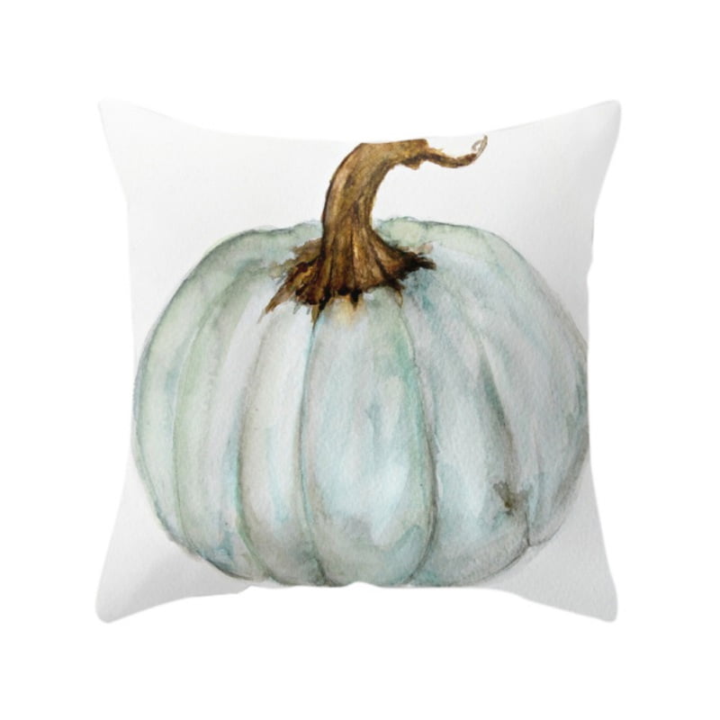 Decorative Throw Pillow Covers for Couch, Sofa, or Bed 17.7in x 17.7in Fall  Pumpkin Design Cotton Linen Cusion Cover - Walmart.com