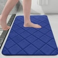 thumbnail image 5 of KMMYS Absorbent Non-Slip Bath Mat, Ultra-Soft Microfiber Plaid Floor Mat for Bathroom, Kitchen, Living Room, Bedroom, Machine Washable, Quick-Dry, for Tub and Shower Use, 5 of 7