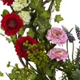 thumbnail image 2 of Nearly Natural 4988 Printemps Couronne Florale, 22 Pouces, 2 of 8