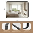 thumbnail image 6 of EDX Bathroom Mirror 30"x 22" Wall Mirror with Rectangular Metal Frame, Black, 6 of 10