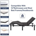 thumbnail image 5 of Aukfa Adjustable Bed Frame, Zero Clearance Adjustable Bed Base Head and Foot Incline, Wireless Remote Control, Twin XL, 5 of 8