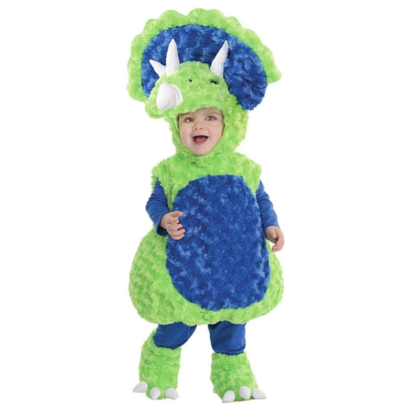 Underwraps Infant Boys Triceratops Baby Dinosaur Padded Plush Costume 18M- 24M