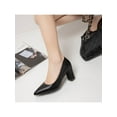 thumbnail image 6 of Fangasis Womens Pump Shoes Non-slip High Heels Slip On Pumps Party Lightweight Dress Shoe Black 7.5, 6 of 9