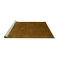 thumbnail image 2 of Ahgly Company Machine Washable Indoor Rectangle Oriental Turquoise Blue Industrial Area Rugs, 7' x 10', 2 of 4