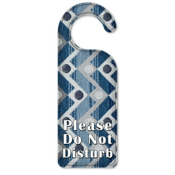 Do Not Disturb Door Knob Hanger Sign - Zig Zag