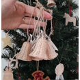 thumbnail image 4 of Christmas tree decorations Christmas wicker bells Christmas rattan decorations window pendants Christmas tree pendants 9.5*9CM, 4 of 5