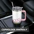 thumbnail image 7 of 40oz Hello Kawaii Cat Cute Stainless Steel Tumbler with Lid and Straw,Spill Proof Travel Cup Double Wall Vacuum Insulated Coffee Mug with Handle Pink, 7 of 7