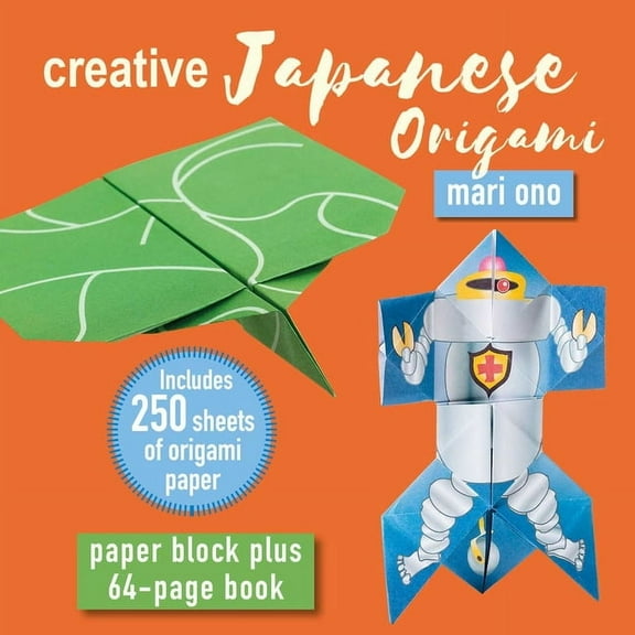 Creative Japanese Origami: Paper Block Plus 64-Page Book, (Paperback)