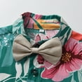 thumbnail image 4 of Kids Toddler Boys Shorts Set Casual Short Sleeve Shirt Vacation Style Tops Suspender Shorts With Tie Gentleman Two Piece Clothes Set Summer Outfits,Size 18 Months 24 Months, 4 of 7
