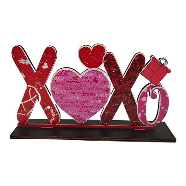 Happy Love Heart Wooden Decorations Table Decorations Party Decorations