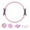 Pink, variant on Pilates Yoga Set High Value New 5 Piece Set Better Me Pilgots Kit Pilgots Kit for Women Booty Bands for Working Out Glutes Yoga 25Cm Figure Resistance Band Yoga Bands for Stretching