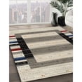 thumbnail image 3 of Ahgly Company Machine Washable Indoor Round Contemporary Desert Sand Beige Area Rugs, 4' Round, 3 of 7