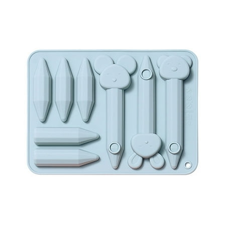 

XINYTEC 8 Holes Silicone Chocolate Molds Candy Moulds Crayon Shaped DIY Fondant Moulds
