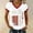 White, variant on Women's Oversized V Neck T-Shirt 1776-2026 Usa 250th Anniversary Patriotic American Flag July 4Th Graphic Tee