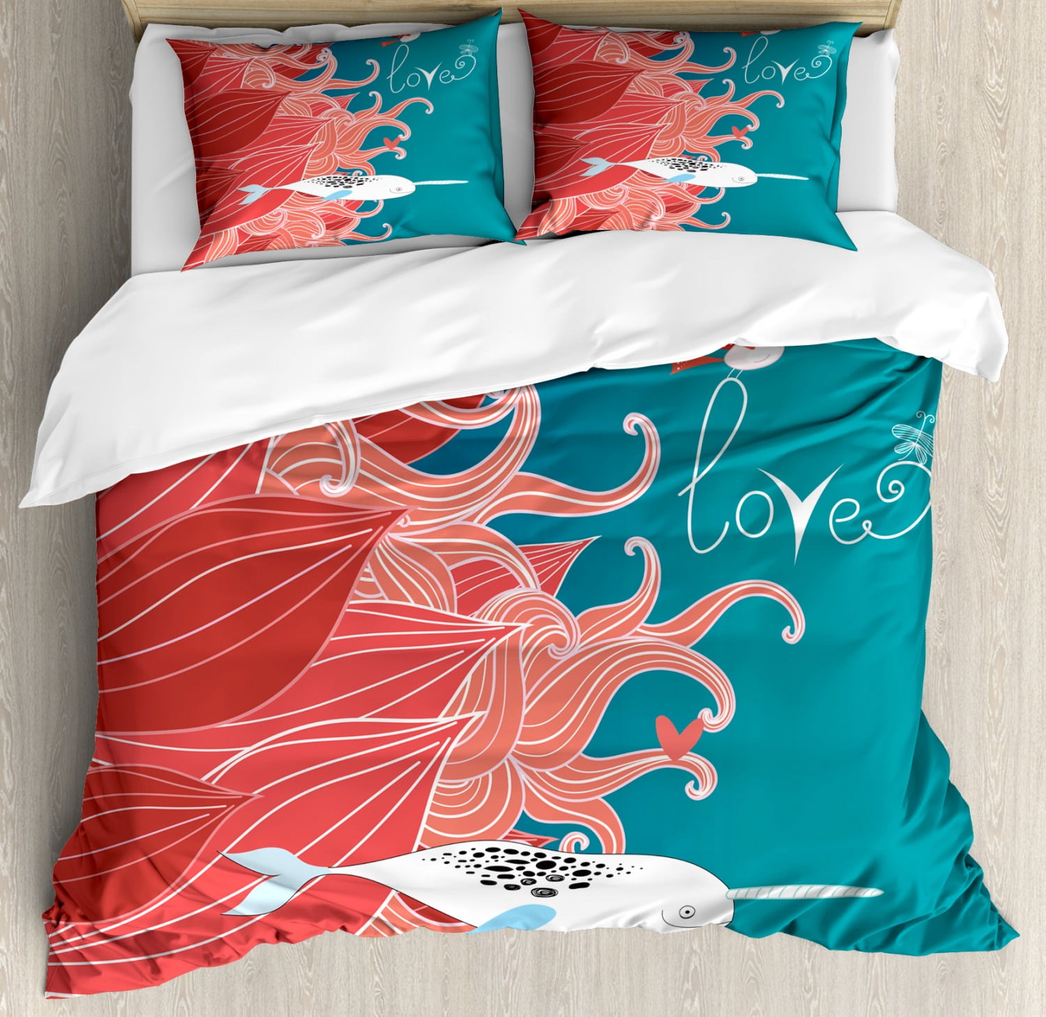 narwhal bedding set