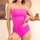 thumbnail image 3 of WILLBEST Traje de Baño de Natación Bandeau Trajes de Baño para Mujer Trajes de Baño de Dos Piezas conjuntos de Tankini Fruncidos Trajes de Baño Sin Tirantes, 3 of 6
