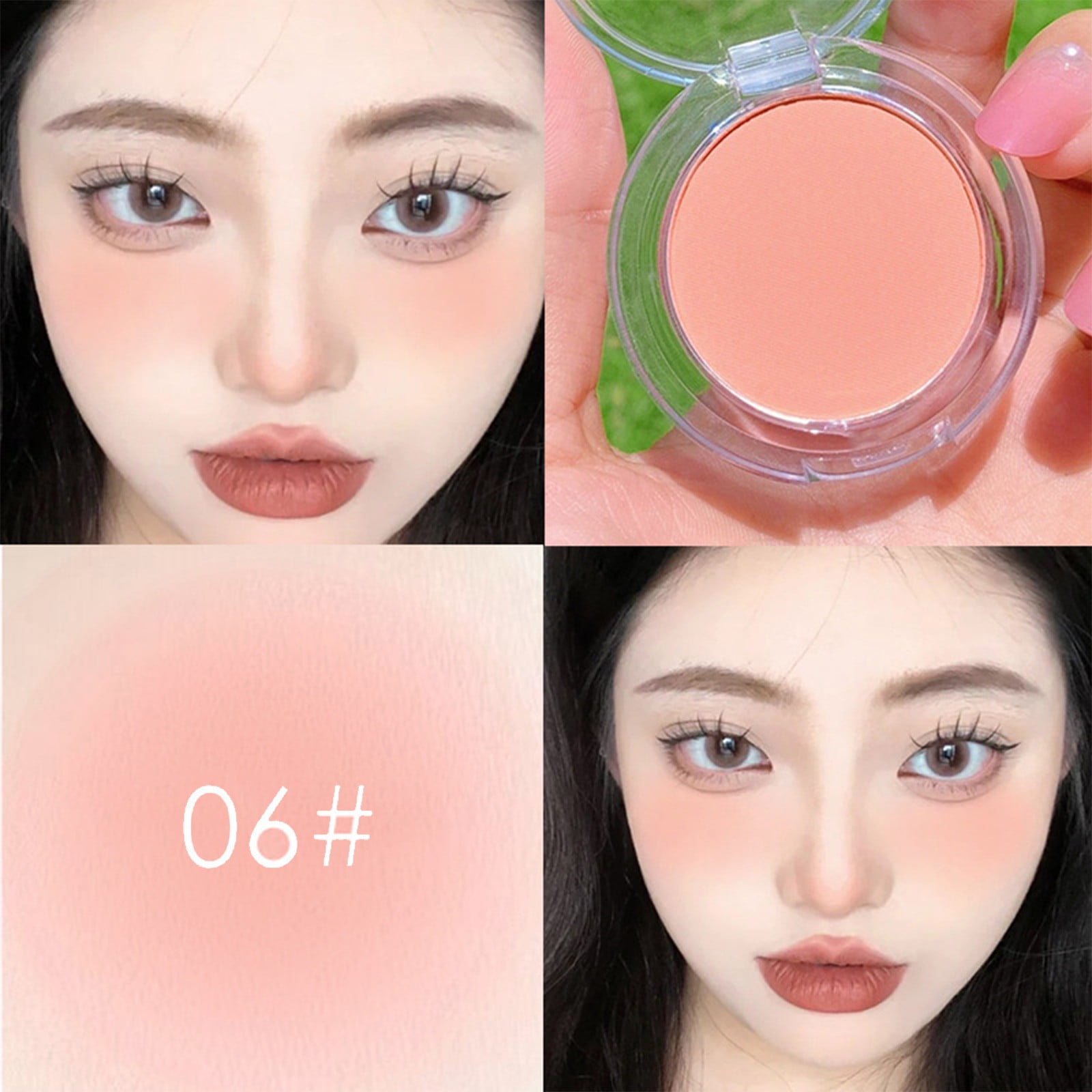 Ktyne Powder Blush Soft And Puffy Cheek Longlasting Blush Natural Cheek Blush For Daily Use