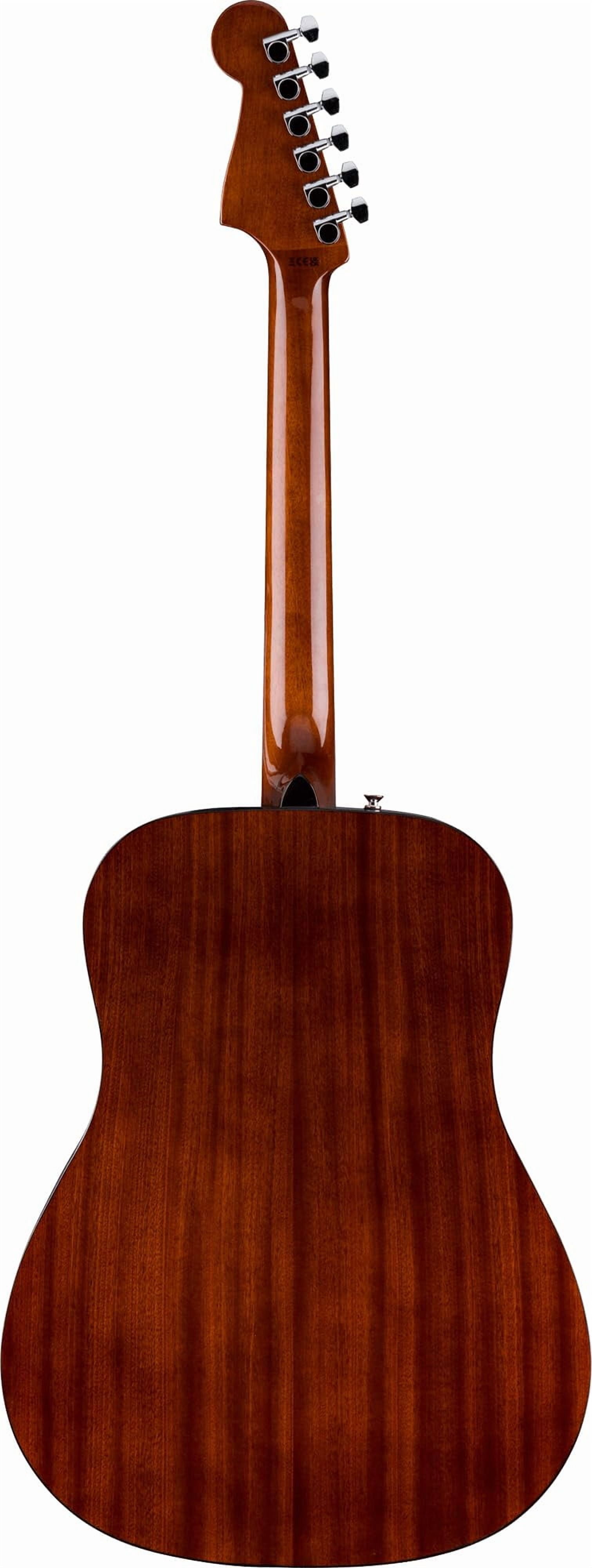 Fender California Standard Redondo Spruce Top Black Pickguard Acoustic Guitar - 3-Color Sunburst Bundle with Gig Bag, Tuner, Strap, Strings, Picks, and Austin Bazaar Instructional DVD