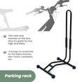thumbnail image 4 of 2X Bike Stand Bicycle Floor Parking Rack Storage Stand with Sponge Pad Black Bike Holder Bicycle Accessories, 4 of 8