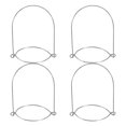 thumbnail image 1 of Nestingho 4Pcs Ergonomic Stainless Steel Mason Jar Hanglers with Wire Handle for Kitchen Organization, 1 of 8