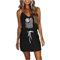 thumbnail image 1 of Birdeem Robe Décontractée d'Été pour Femme, Mode, Taille, Imprimé, Poche, Camisole, Sans Manches, Col en V, 1 of 5