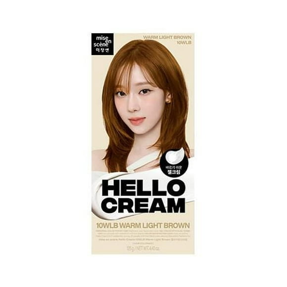 Coloration capillaire crème Hello (10WLB-brun clair chaud) Contenance : 125g