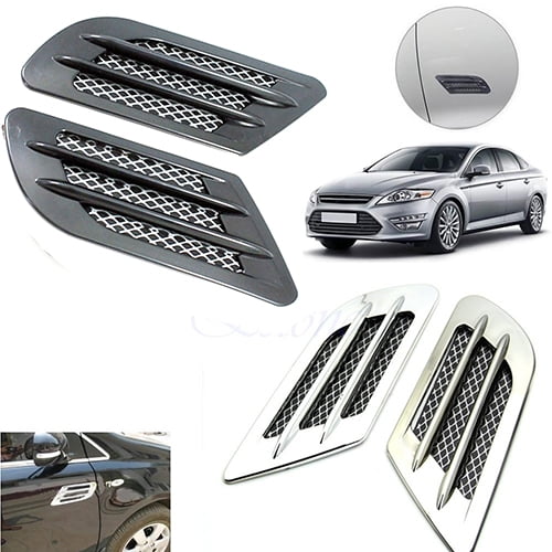 Walbest 2 Pack Car Side Vent, Universal Aluminum Car Side Air Flow Vent